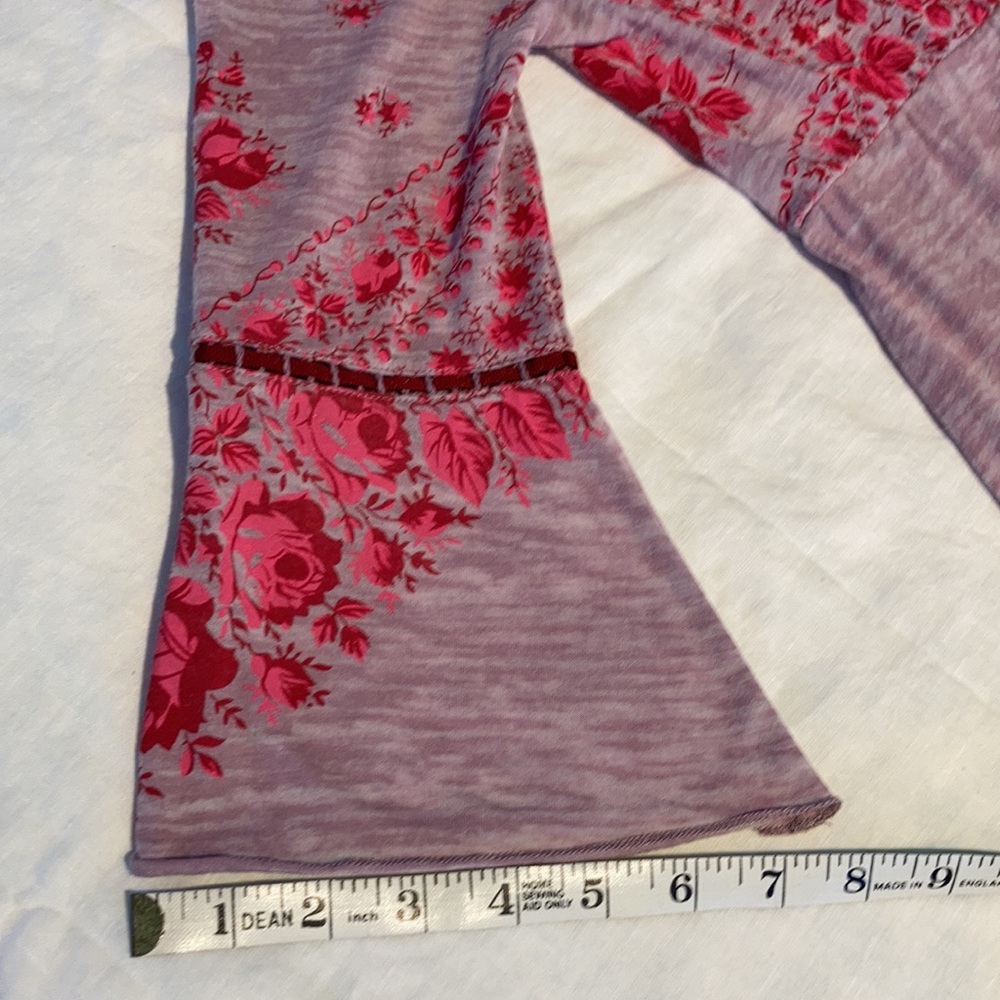 Free people boho tunic top floral romantic S - Picture 8 of 15